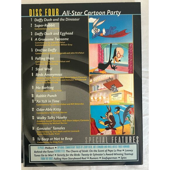 VINTAGE Looney Tunes Golden Coll Vol. Three 4-Disc DVD Set Collectors Edition - Picture 7 of 11